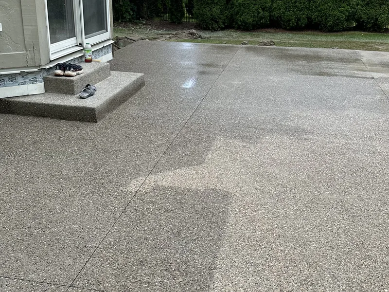 Back patio slab by A&M Works